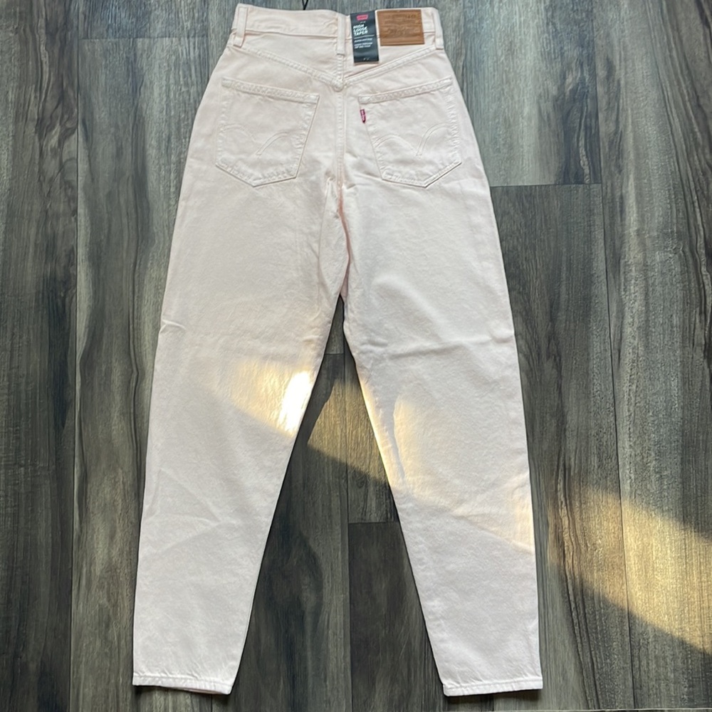 Levi's High Rise Loose Taper Jeans Light peach Denim Brand new - Picture 4 of 11